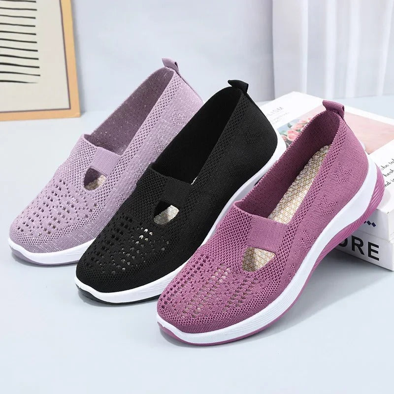 🔥Dernier jour 49% de réduction🔥Chaussures orthopédiques tissées à semelles souples et respirantes pour femmes
