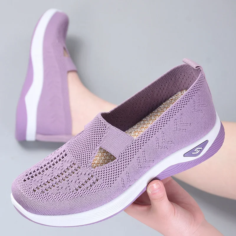 🔥Dernier jour 49% de réduction🔥Chaussures orthopédiques tissées à semelles souples et respirantes pour femmes