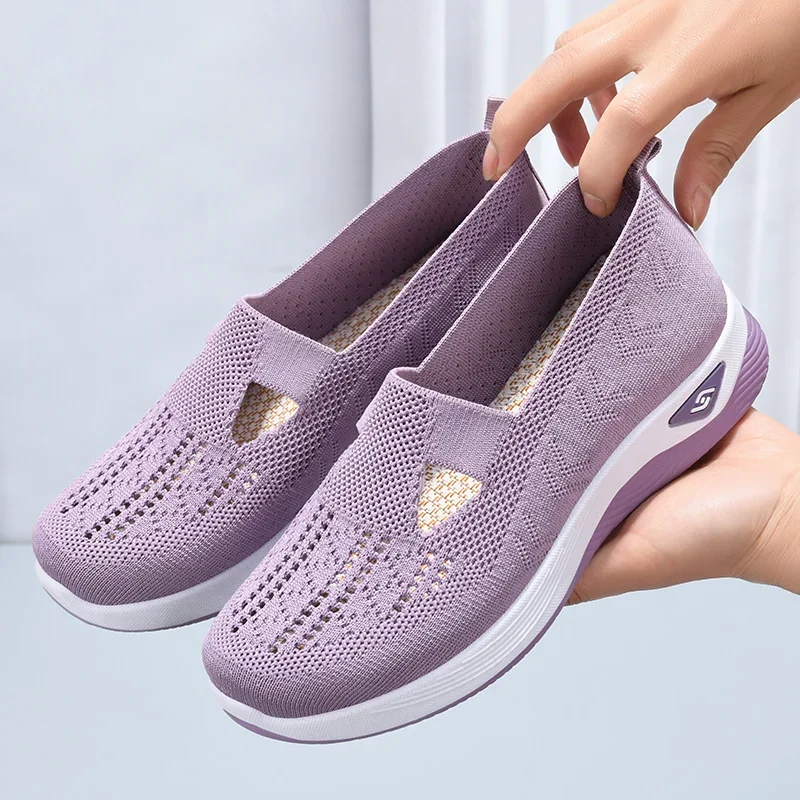 🔥Dernier jour 49% de réduction🔥Chaussures orthopédiques tissées à semelles souples et respirantes pour femmes