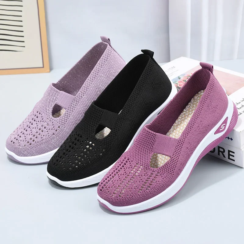 🔥Dernier jour 49% de réduction🔥Chaussures orthopédiques tissées à semelles souples et respirantes pour femmes
