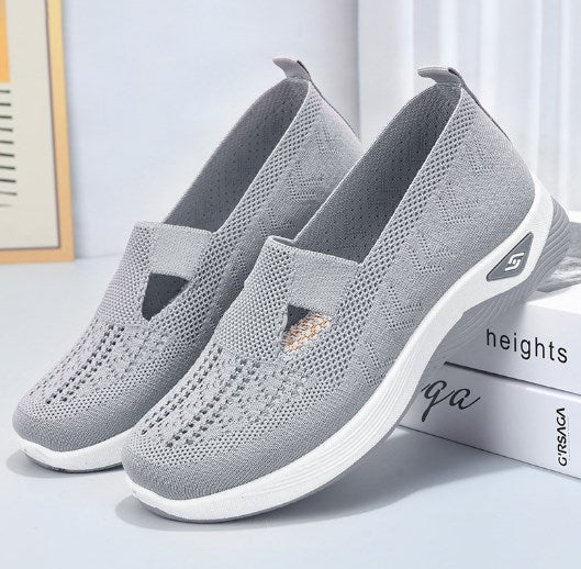 🔥Dernier jour 49% de réduction🔥Chaussures orthopédiques tissées à semelles souples et respirantes pour femmes