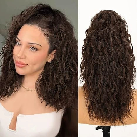 đ PROMOTION DU DERNIER JOUR - 50% DE RĂDUCTIONđExtension de cheveux bouclĂ©s, ondulĂ©s et crĂ©pus avec queue de cheval