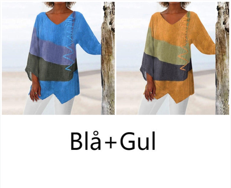 🌸T-shirt à manches longues avec imprimé vintage