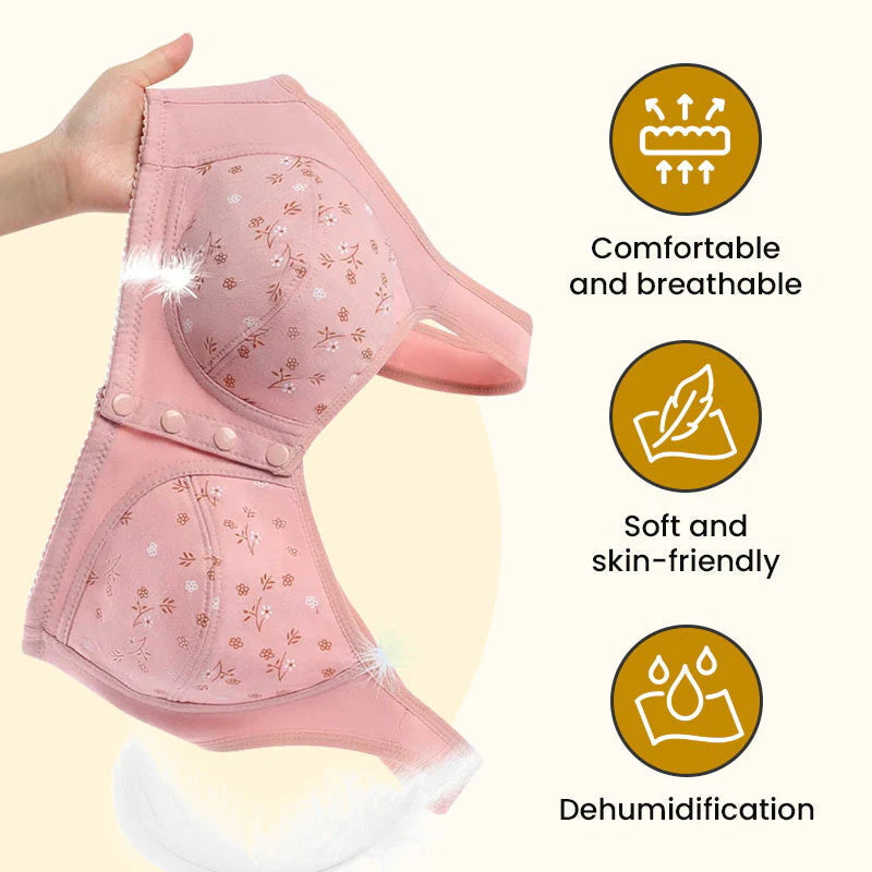 đ„ACHETEZ 1 ET OFFREZ 2 GRATUITSđ„Sous-vĂȘtements sans couture Ă bouton frontal Femmes Soutien-gorge confortable en coton