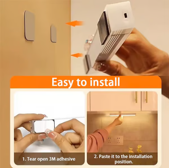 🔥💡Lampes LED rechargeables magnétiques à capteur intelligent sans perforation