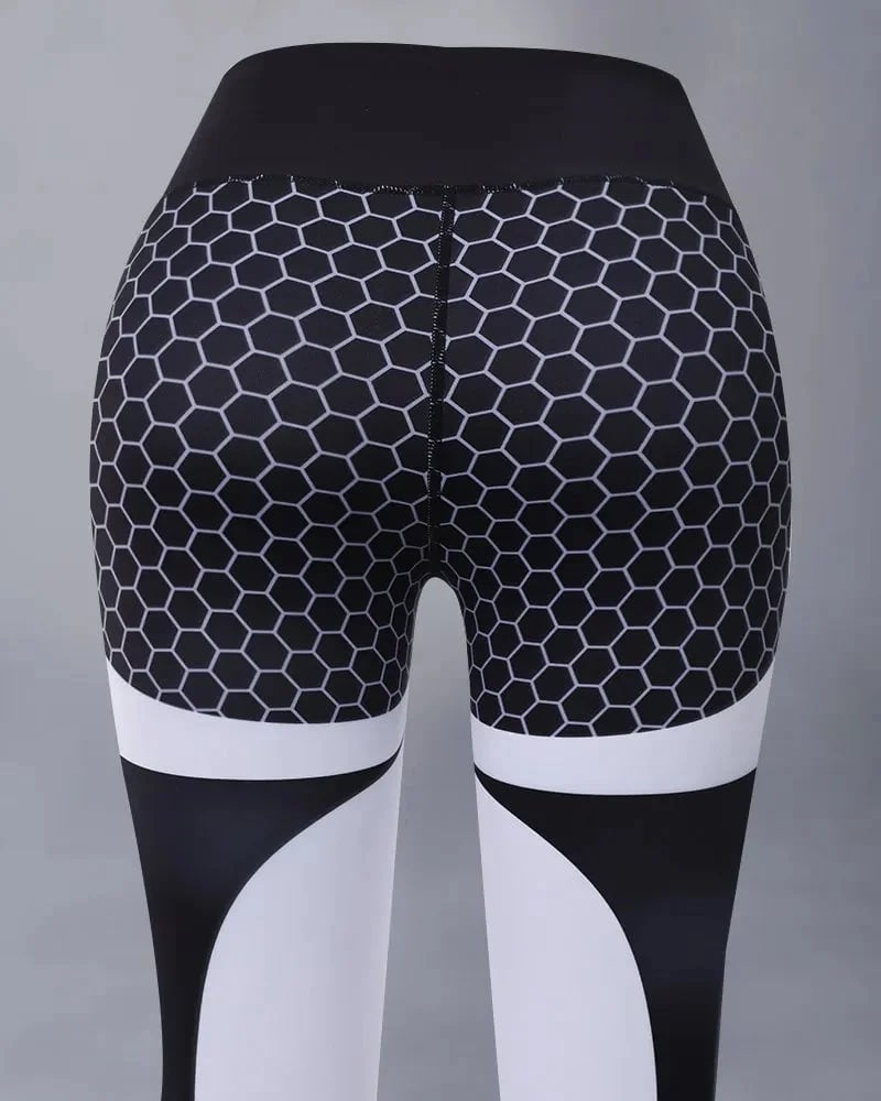 🍑Colourblock Butt Lifting Leggings de sport à taille haute