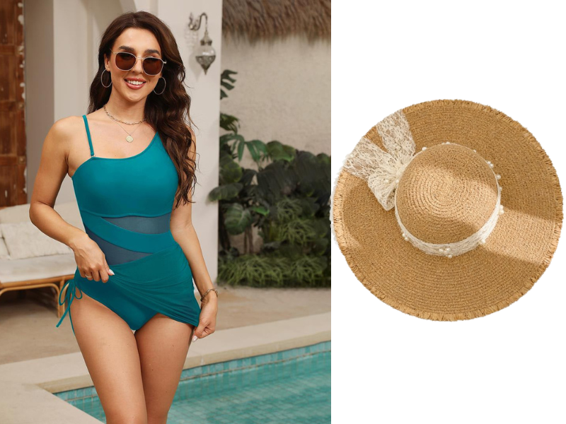 💎 50% DE RÉDUCTION ! 💎 Robe de Bain Une Pièce Sexy – Taille Haute, Détail en Maille Transparente & Coupe Ruchée Ajustable 🩱🔥