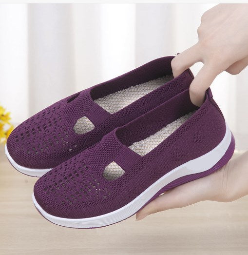 🔥Dernier jour 49% de réduction🔥Chaussures orthopédiques tissées à semelles souples et respirantes pour femmes