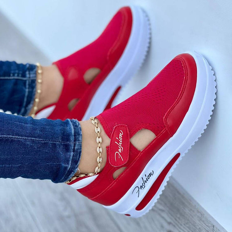 Chaussures simples pour femmes à bout rond et tige basse