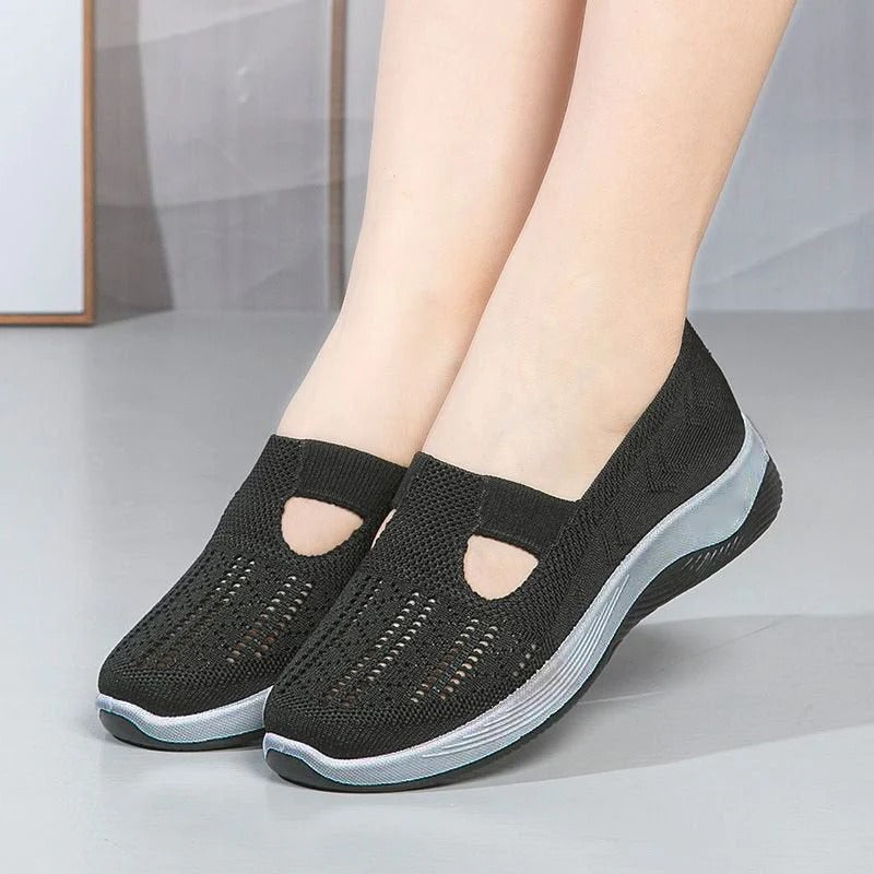 🔥Dernier jour 49% de réduction🔥Chaussures orthopédiques tissées à semelles souples et respirantes pour femmes