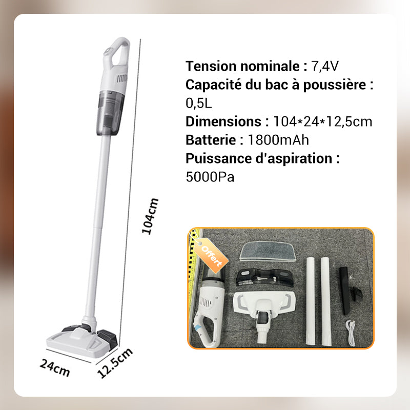 💥56 % de réduction💥 Aspirateur Balai Sans Fil Main