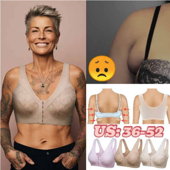 🔥Design pour soutien-gorge en coton à fermeture frontale pour seniors
