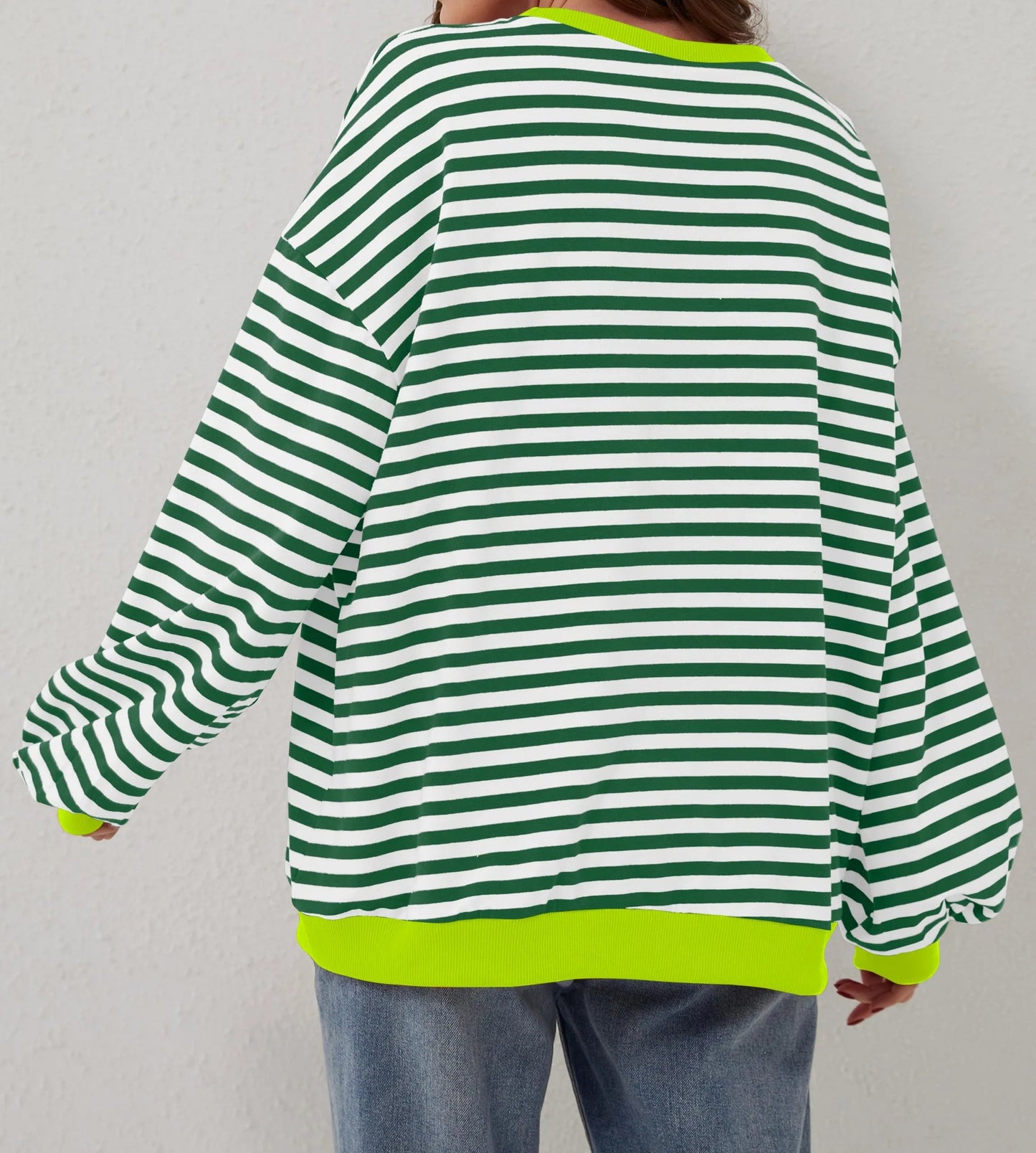 🔥Offre 49% OFF😲 - Chemise oversize rayée à manches longues pour femmes
