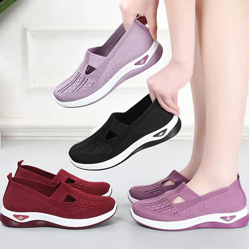 🔥Dernier jour 49% de réduction🔥Chaussures orthopédiques tissées à semelles souples et respirantes pour femmes