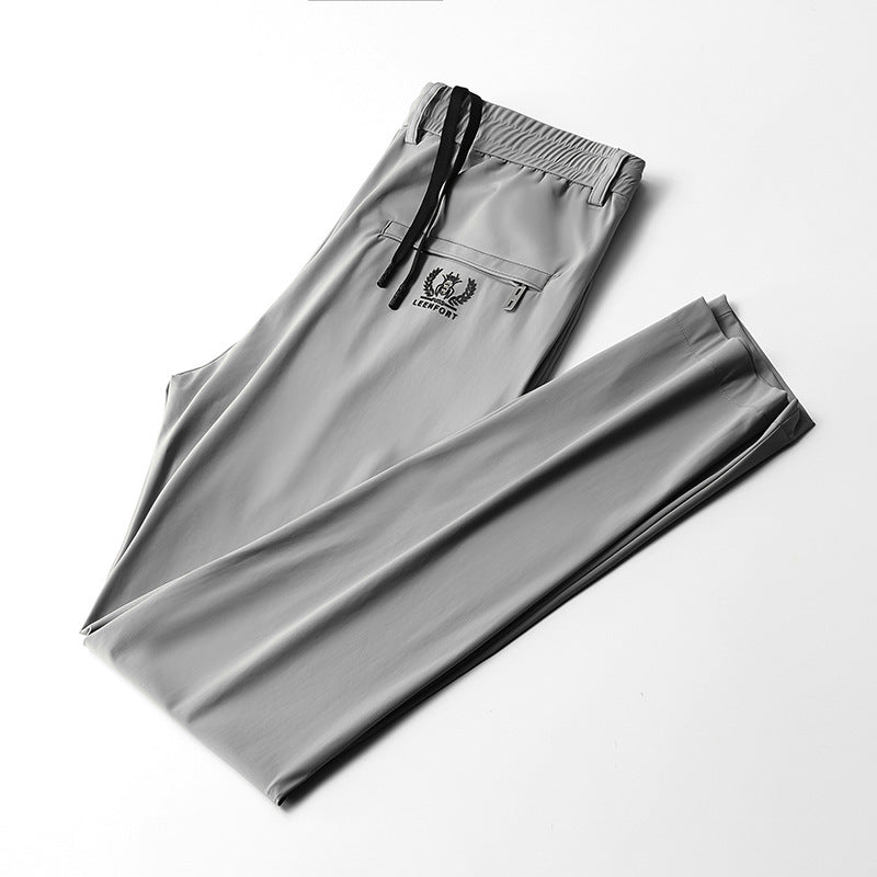 PANTALON D'AFFAIRES EN SOIE STRETCH POUR HOMMES