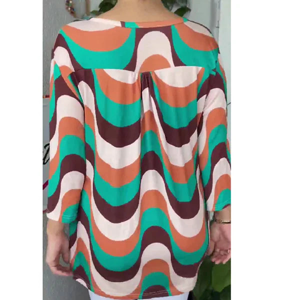 🌸2024 T-shirt imprimé à manches courtes pour femme