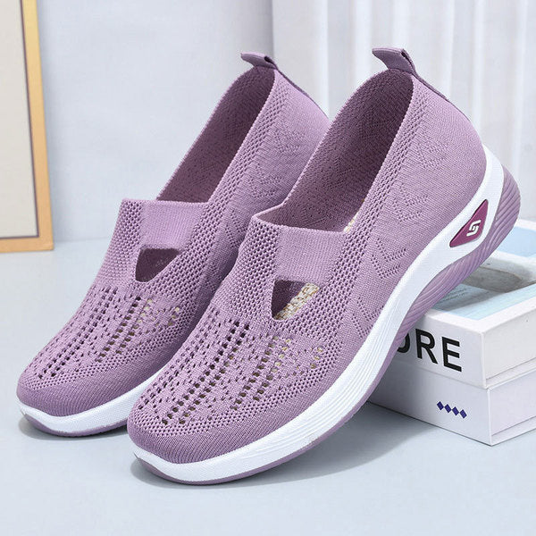 🔥Dernier jour 49% de réduction🔥Chaussures orthopédiques tissées à semelles souples et respirantes pour femmes