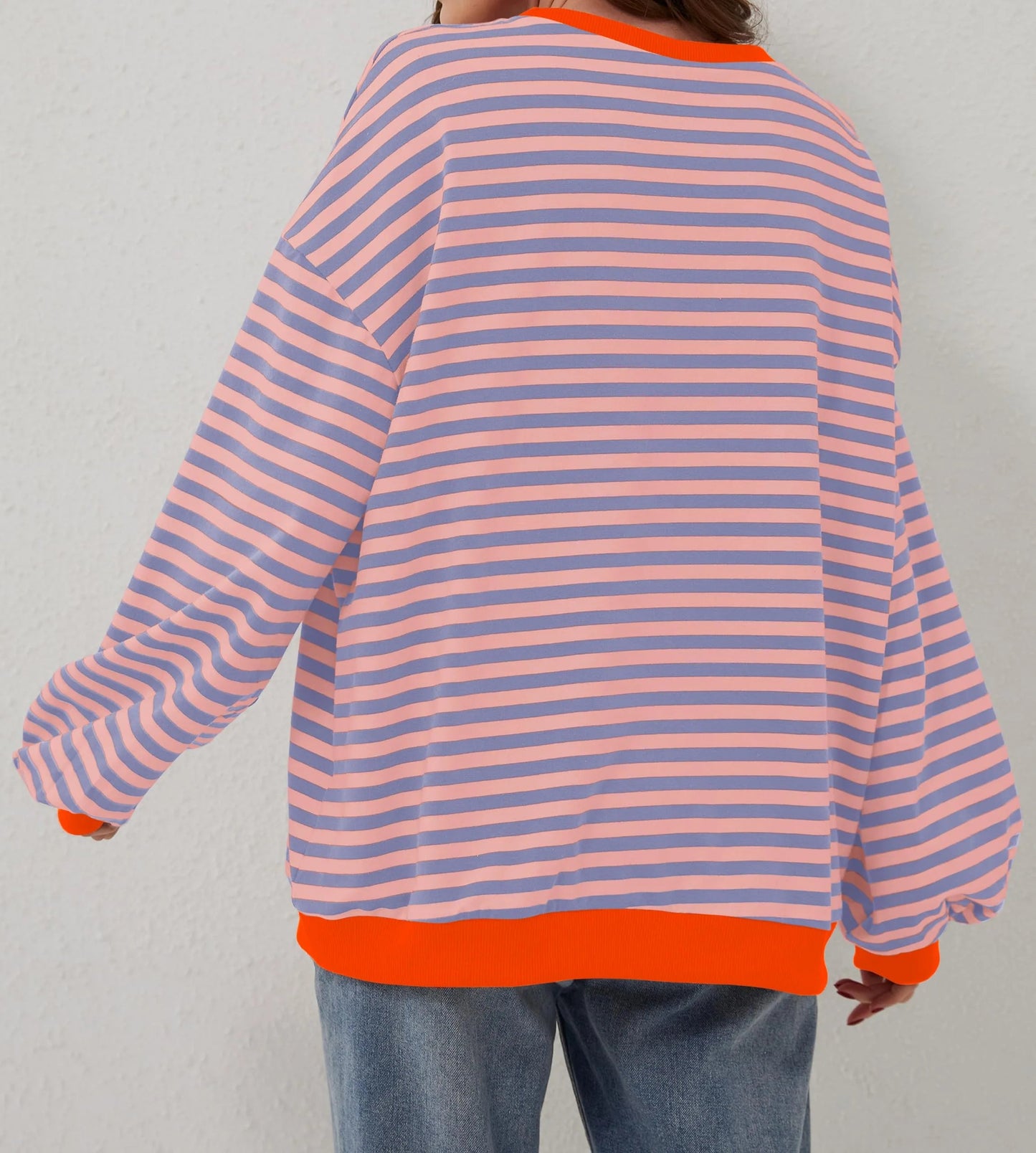 🔥Offre 49% OFF😲 - Chemise oversize rayée à manches longues pour femmes