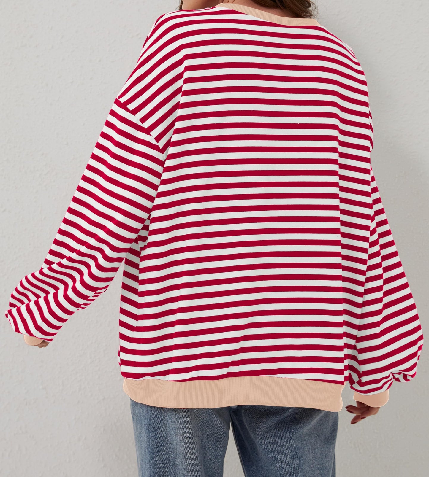 🔥Offre 49% OFF😲 - Chemise oversize rayée à manches longues pour femmes