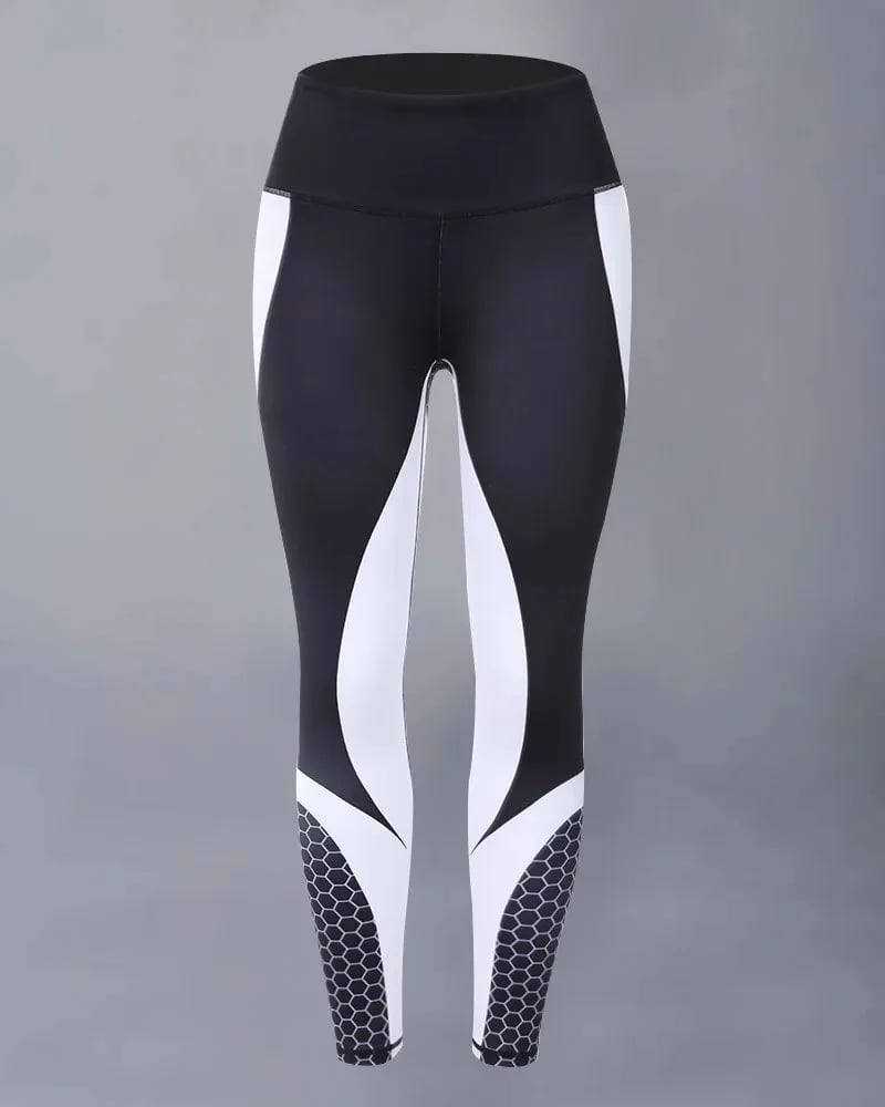 🍑Colourblock Butt Lifting Leggings de sport à taille haute