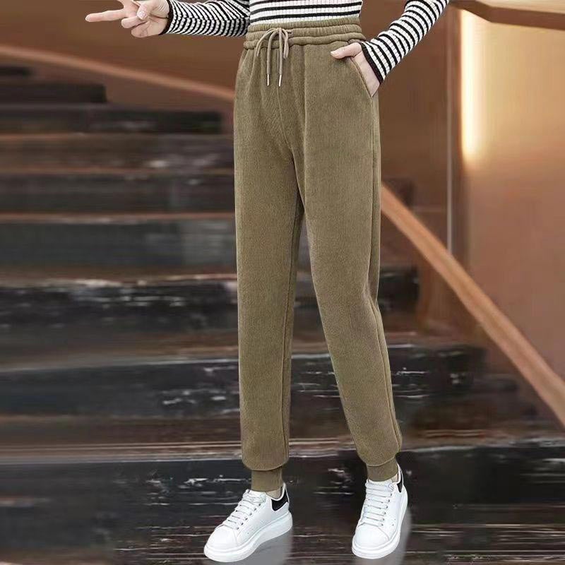 🔥Vente à chaud🔥Pantalon de jogging pour femmes avec velours côtelé chaud(50% de réduction)