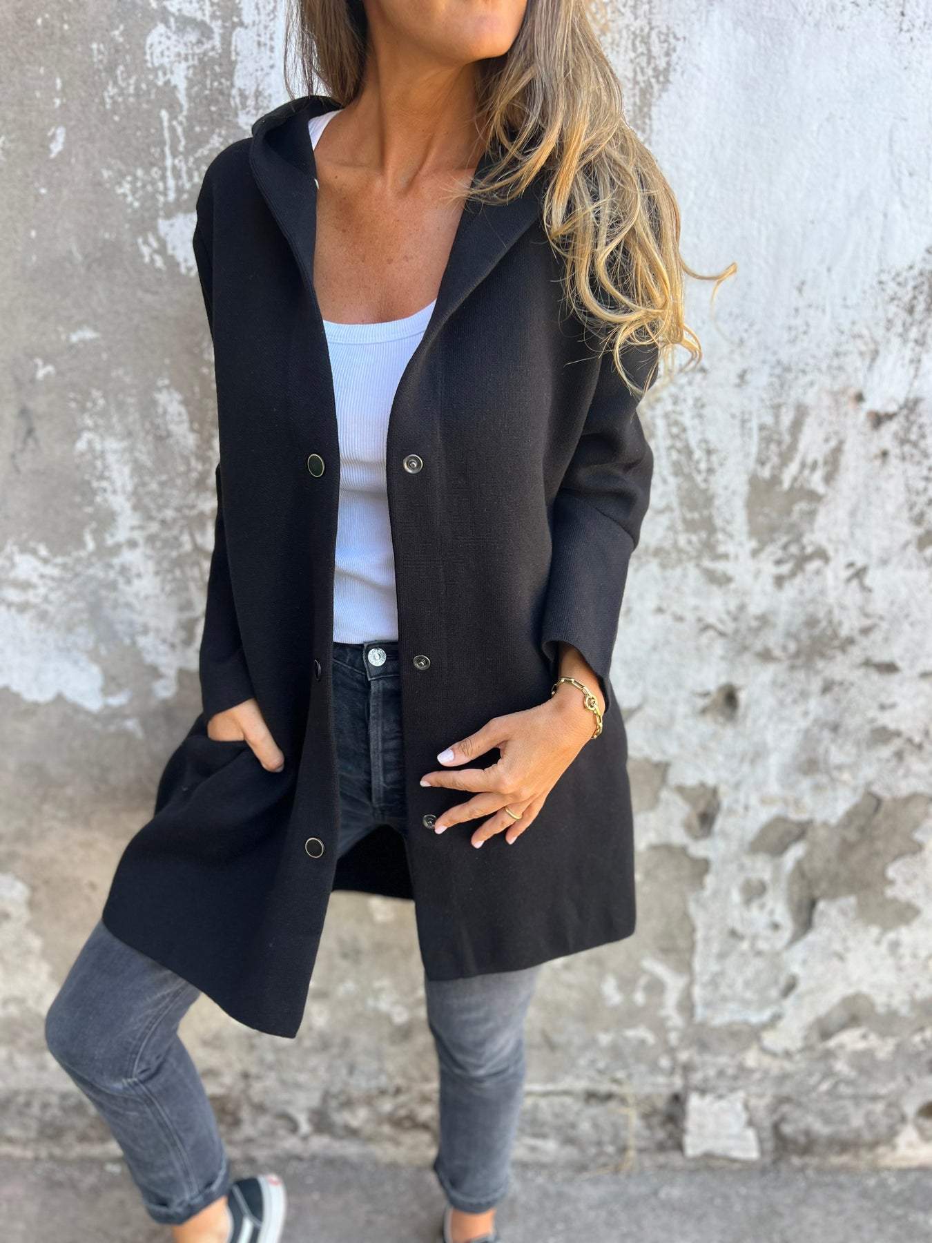 🥰Vente d'automne 70% DE RÉDUCTION🥰Veste à capuche à simple boutonnage pour femmes