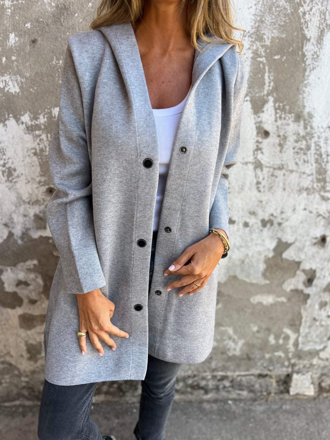 🥰Vente d'automne 70% DE RÉDUCTION🥰Veste à capuche à simple boutonnage pour femmes