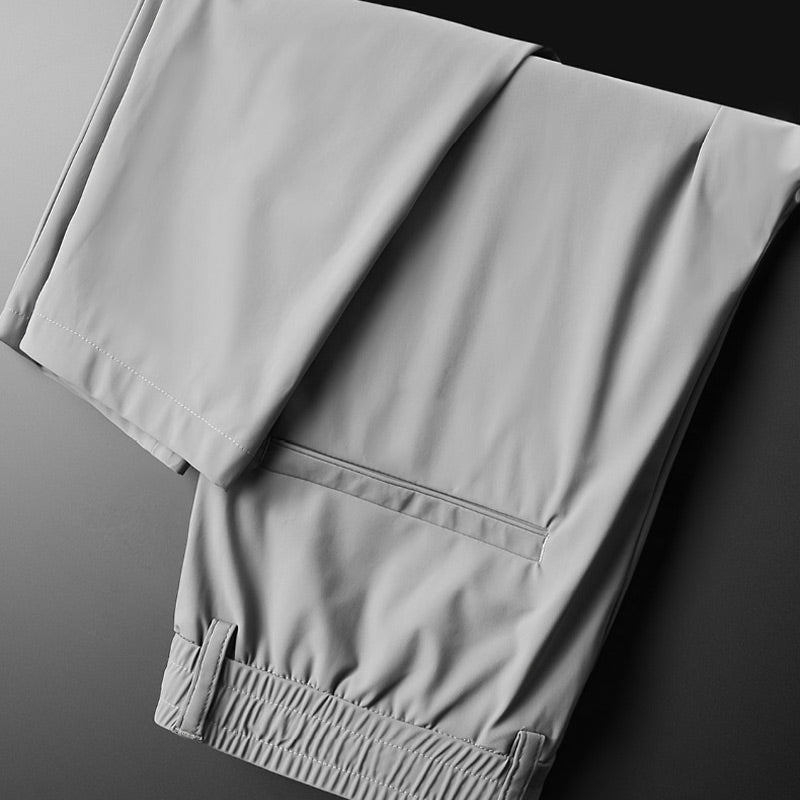 PANTALON D'AFFAIRES EN SOIE STRETCH POUR HOMMES