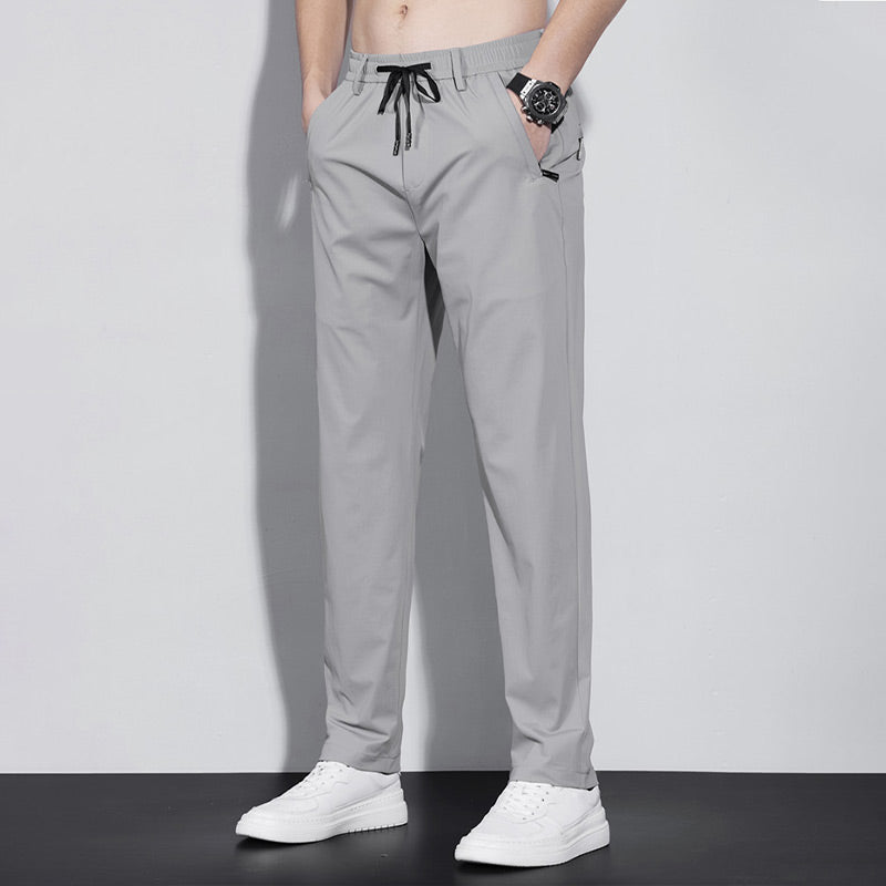 PANTALON D'AFFAIRES EN SOIE STRETCH POUR HOMMES