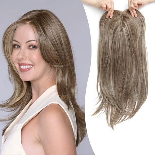 💇♀️Topper Postiches avec franges pour les femmes aux cheveux clairsemés
