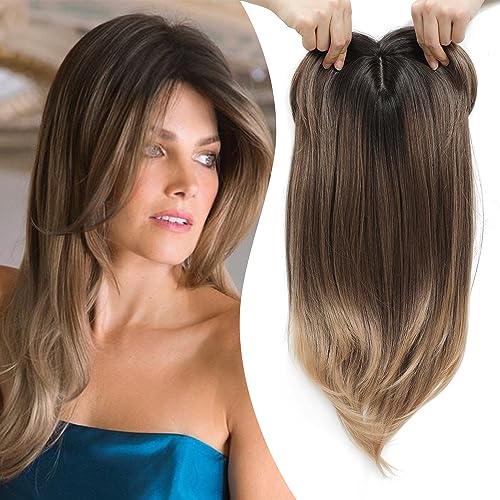 💇♀️Topper Postiches avec franges pour les femmes aux cheveux clairsemés