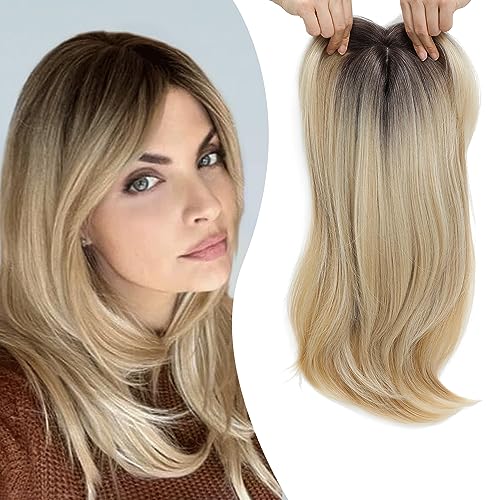 💇♀️Topper Postiches avec franges pour les femmes aux cheveux clairsemés