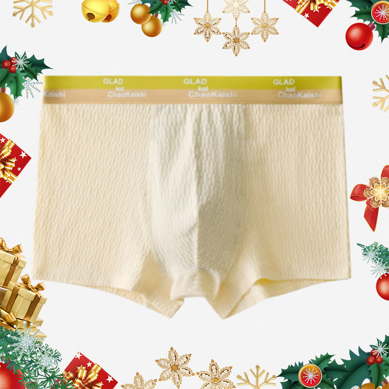 Beau cadeau * Sous-vêtements en coton jacquard doux pour hommes