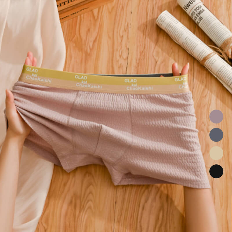Beau cadeau * Sous-vêtements en coton jacquard doux pour hommes