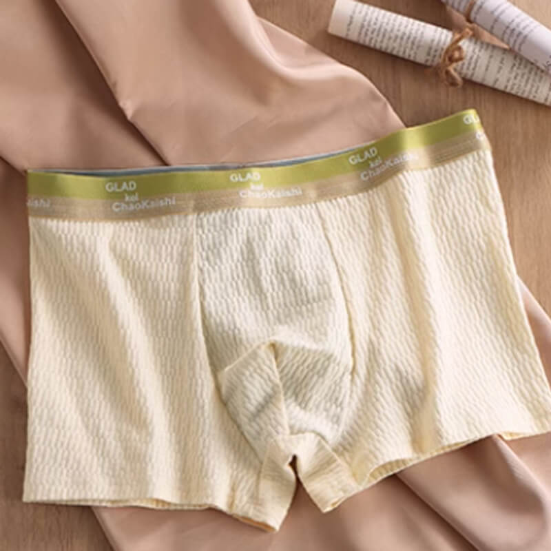 Beau cadeau * Sous-vêtements en coton jacquard doux pour hommes