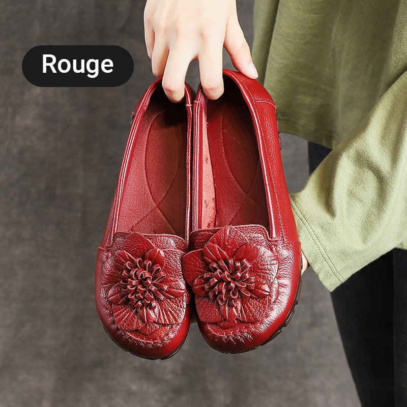 đžDernier jour 49% de rĂ©ductionđ„Chaussures Ă Semelle Souple AntidĂ©rapante Ă Fleur pour Femmes dâĂge Moyen