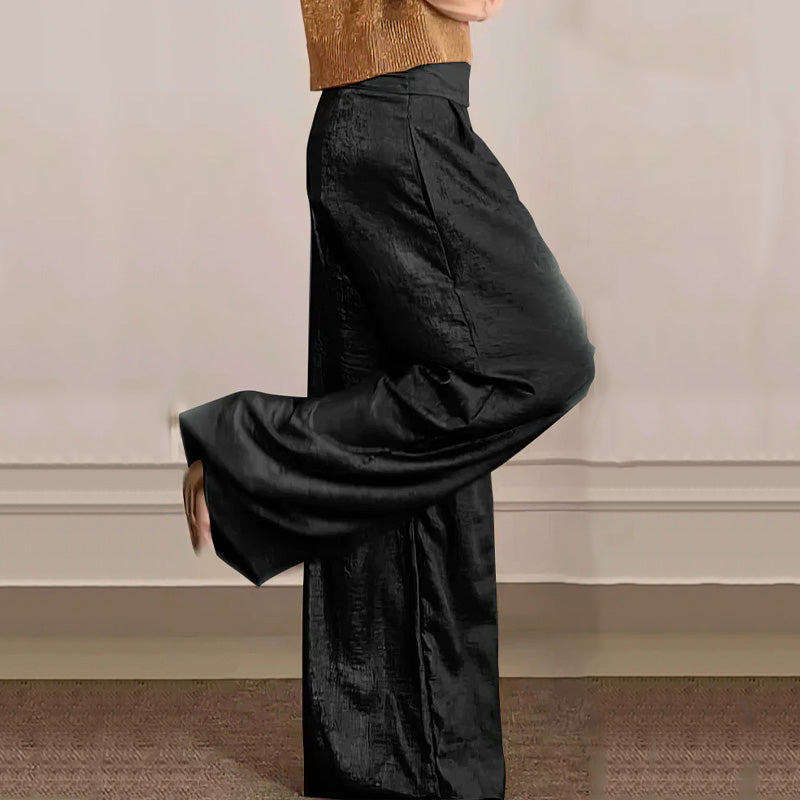 🔥Offre Fête des mères - 49% de réduction🤱Ensemble deux pièces gilet brillant et pantalon large pour femmes
