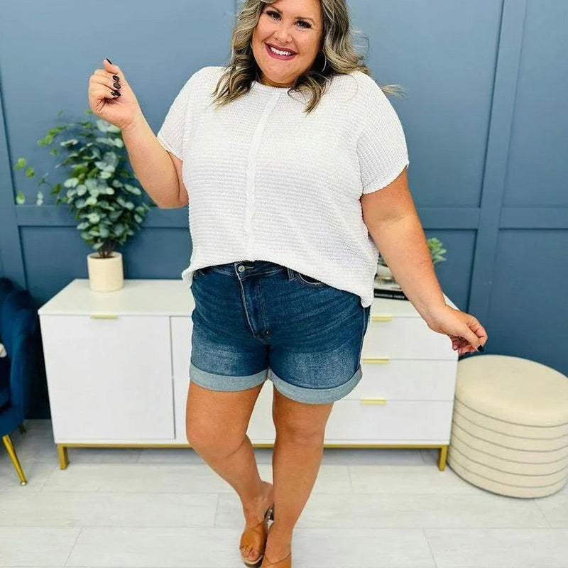 👖 DERNIÈRE JOURNÉE VENTE 49 % RÉDUCTION🔥 Short en jean à taille moyenne pour femmes