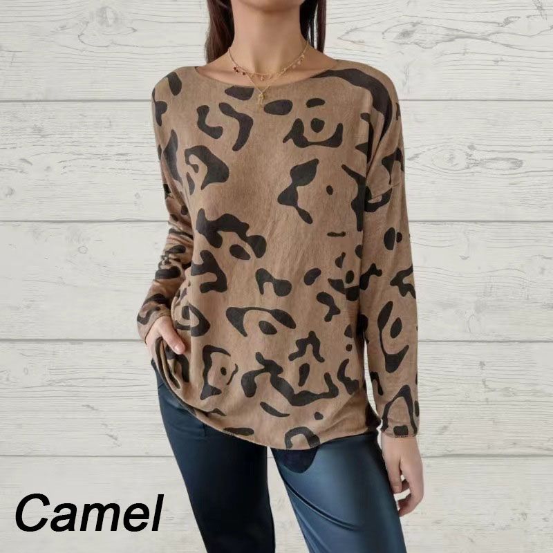 đ„T-shirt Ă manches longues imprimĂ©es italien Ă manches longues pour les femmes