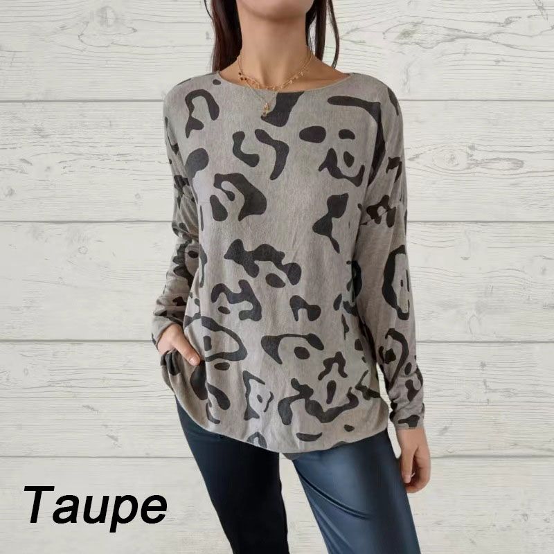 đ„T-shirt Ă manches longues imprimĂ©es italien Ă manches longues pour les femmes