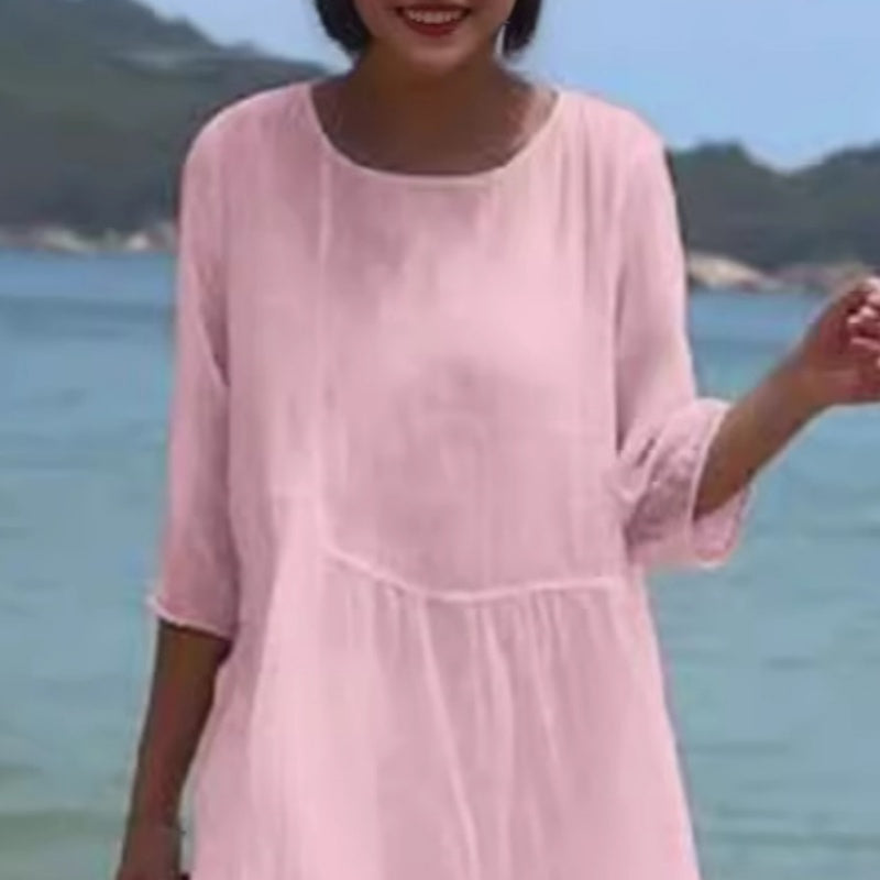 🔥Robe en coton et lin pour femmes