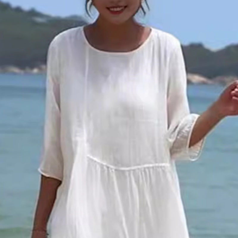 🔥Robe en coton et lin pour femmes