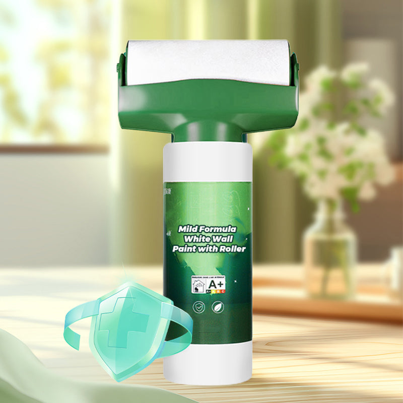 🎁Vente chaude 50 % RÉDUCTION⏳Formule douce, peinture murale blanche avec rouleau