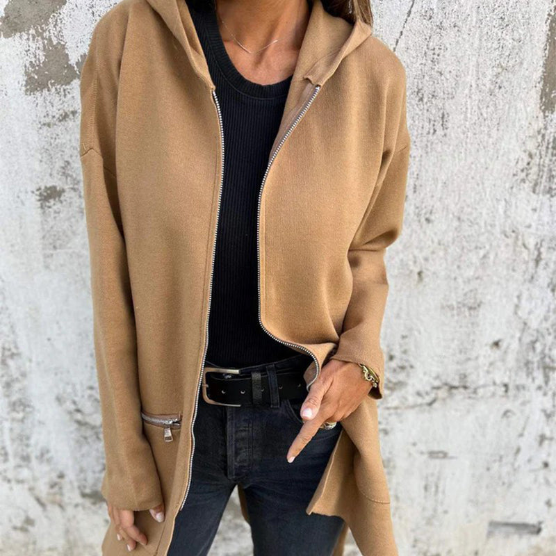 🍂Promotion saisonnière super bas prix🍂Veste sweat à manches longues décontractée et à la mode avec fermeture éclair et capuche