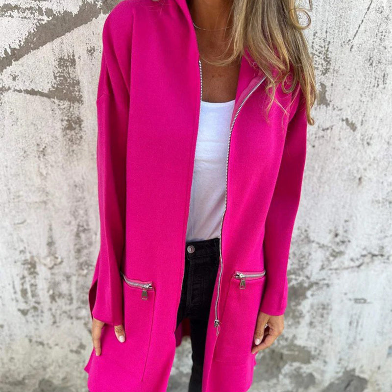 🍂Promotion saisonnière super bas prix🍂Veste sweat à manches longues décontractée et à la mode avec fermeture éclair et capuche