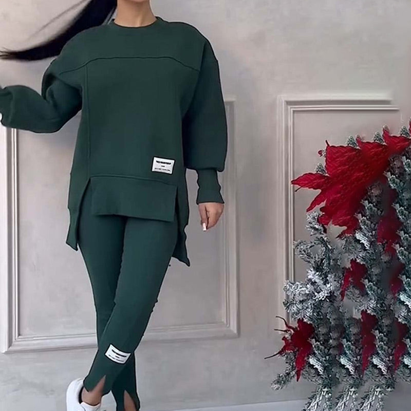 ✨Ensemble Sweat-Shirt Et Leggings Décontractés Pour Femmes