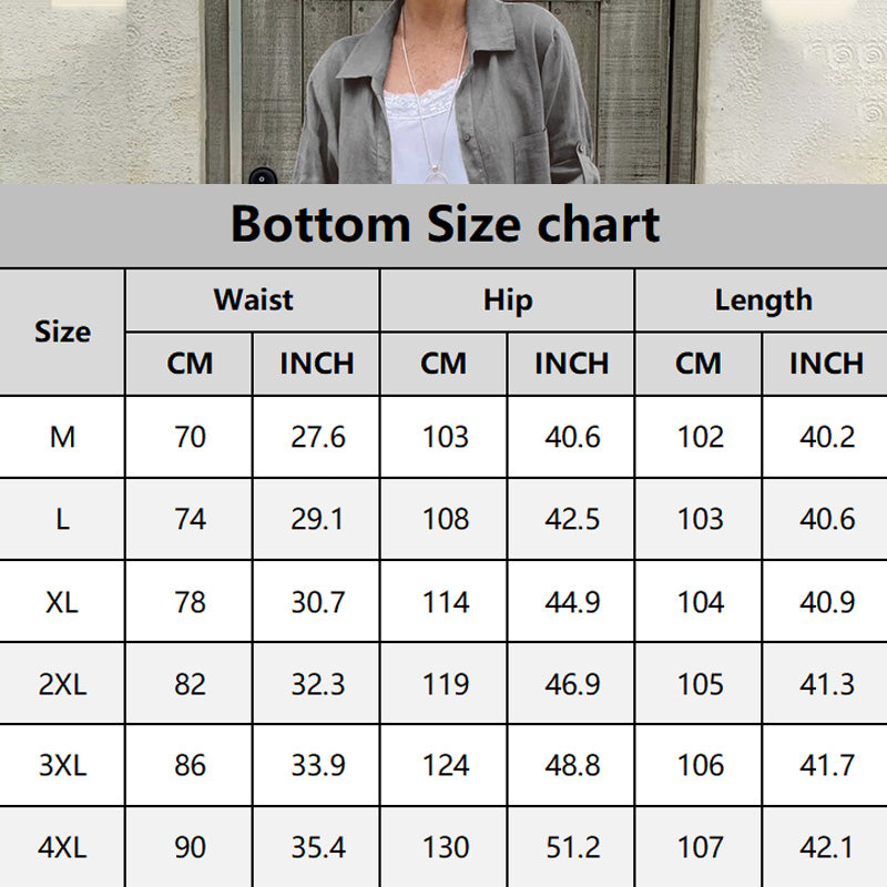 Ensemble deux pièces en lin pour femmes, couleur unie chemise et pantalon décontractés