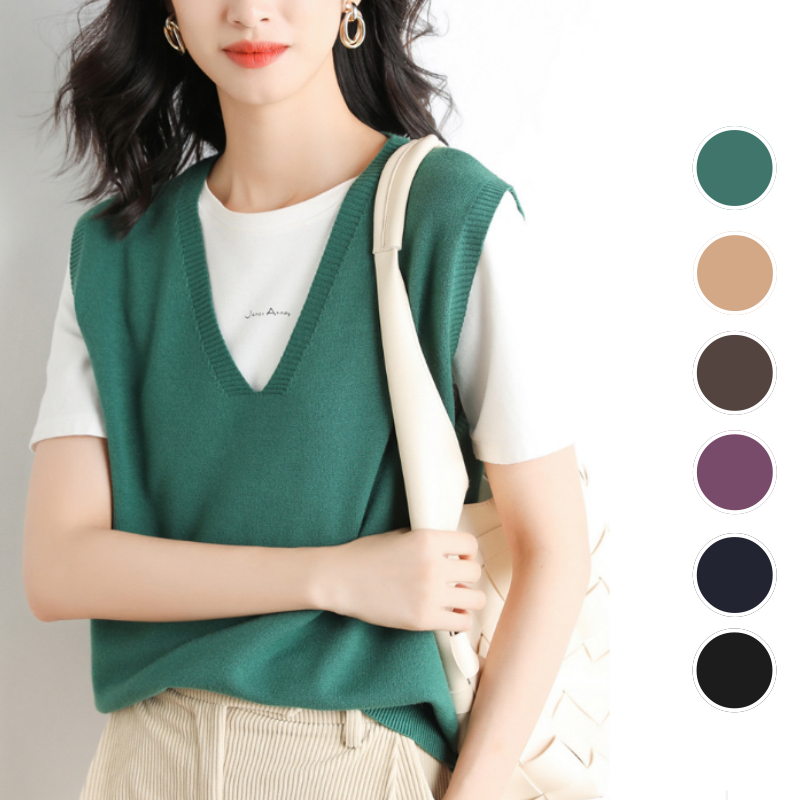đ„Soldes 49% de rĂ©ductionđGilet en Tricot Ă col en V Ultra-Doux pour Femmes