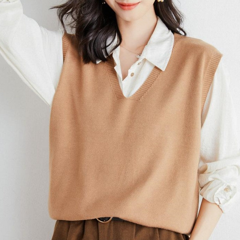đ„Soldes 49% de rĂ©ductionđGilet en Tricot Ă col en V Ultra-Doux pour Femmes
