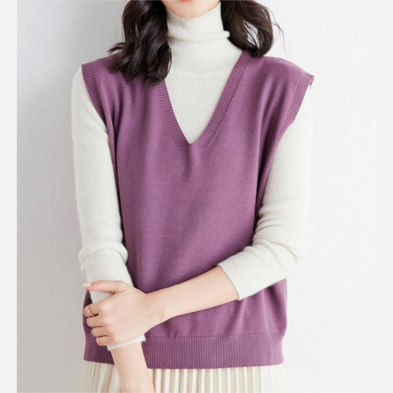 đ„Soldes 49% de rĂ©ductionđGilet en Tricot Ă col en V Ultra-Doux pour Femmes